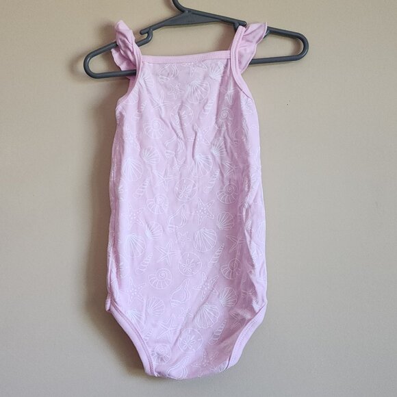 Hudson Baby Sleeveless Bodysuit With Seashells. Size 9-12 Months - Picture 3 of 4